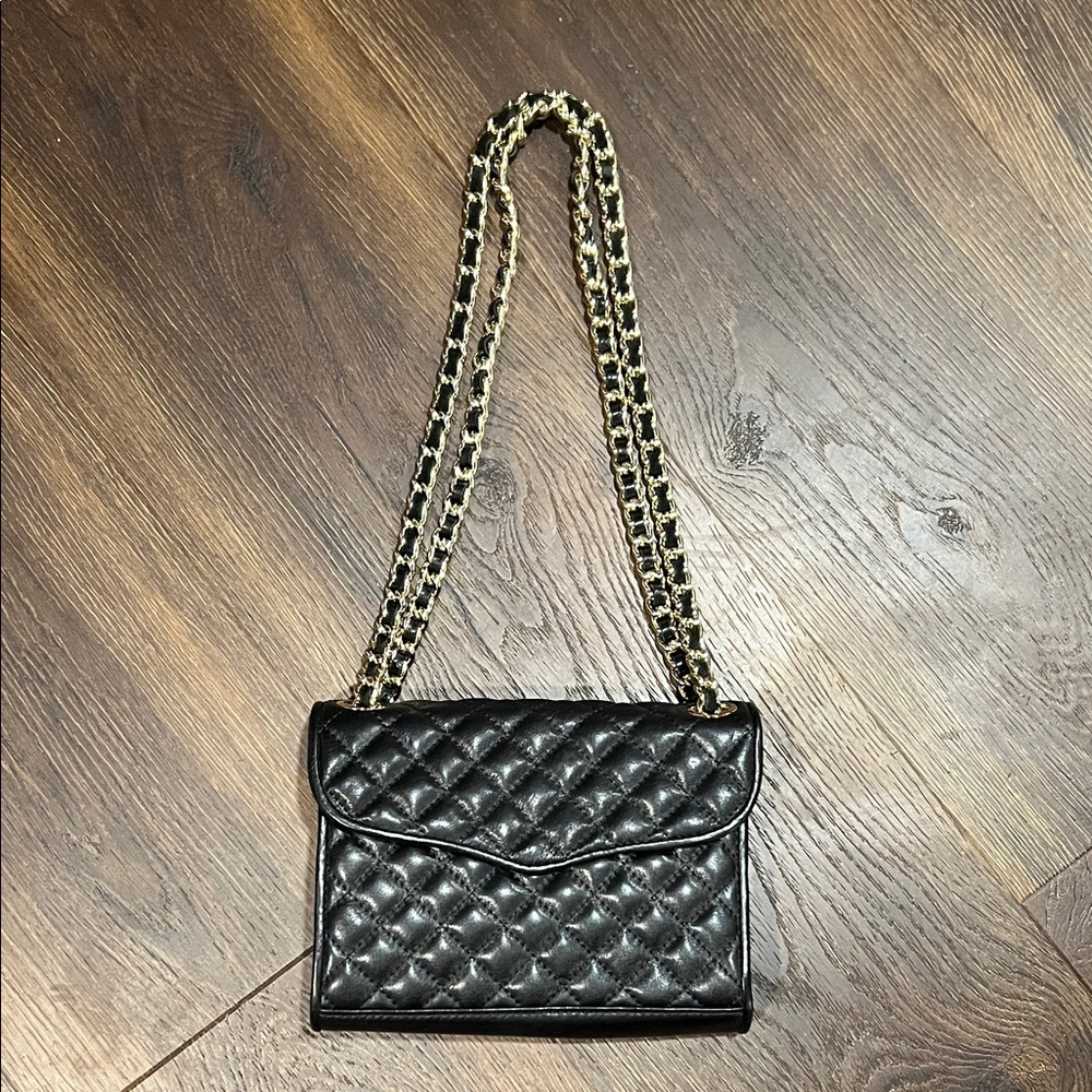 Rebecca Minkoff Black Quilted Chain Shoulder Bag